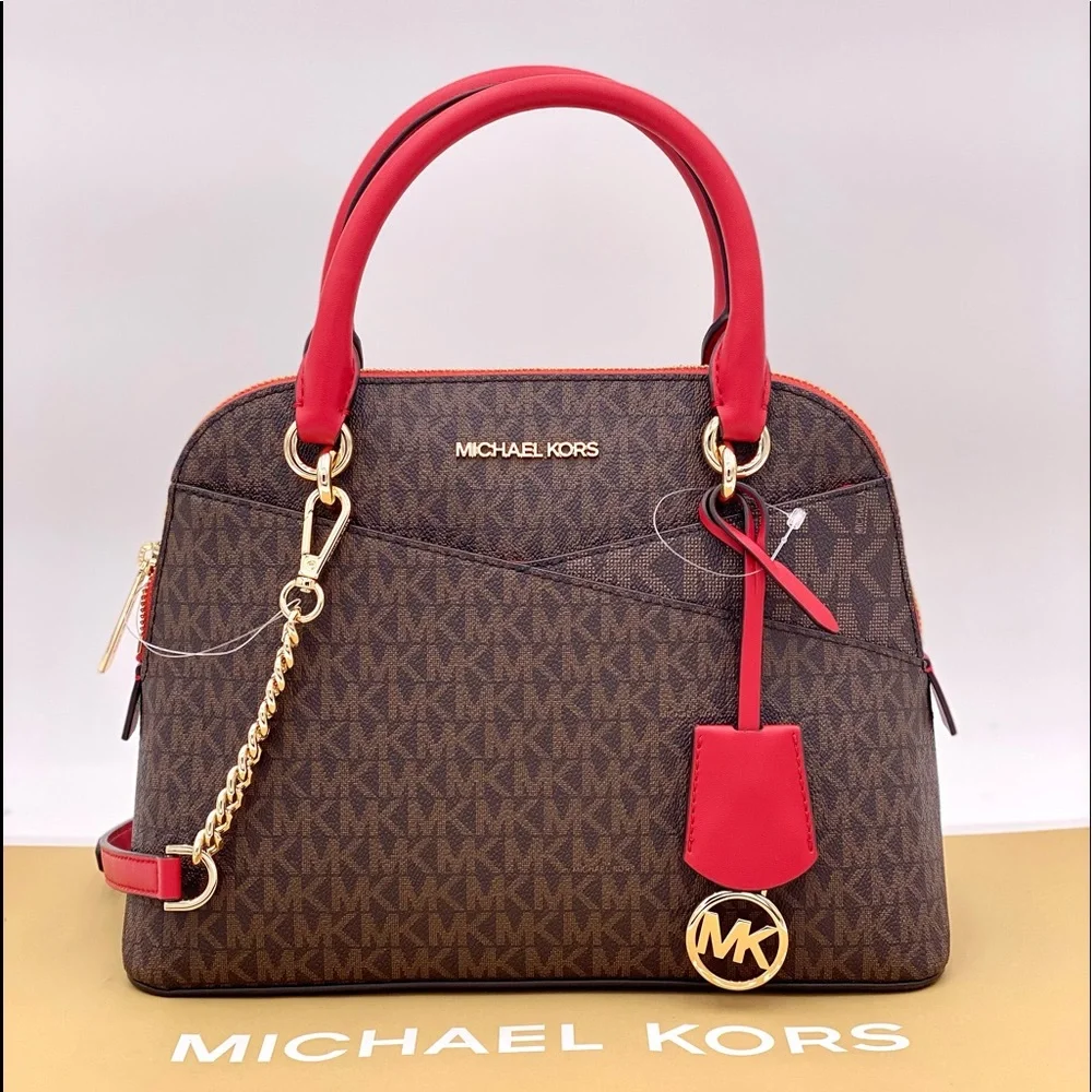 MICHAEL KORS Jet Set Medium Logo Dome Satchel XBODY - Picture 10 of 10